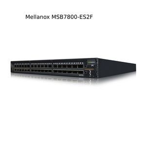 Mellanox Msb7800-Es2f 100GB/S Infiniband 1u Commutateur Commutateur Radix 40 Ports non bloquants Connecteurs et câblage 36 X Qsfp28