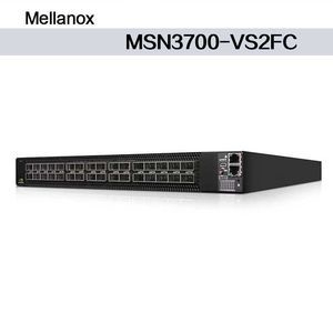 Commutateur Mellanox MSN3700-Vs2FC basé sur Nvidia, 1U Open Ethernet, avec un débit de 200 Gbit/s et des dimensions de 43.6*433.2*590.6 mm