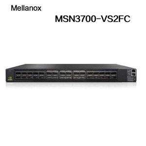 Technologie Ethernet Avancée Mellanox Switch MSN3700-Vs2FC avec Cumulus Linux, 32 ports QSFP56, 2 alimentations AC