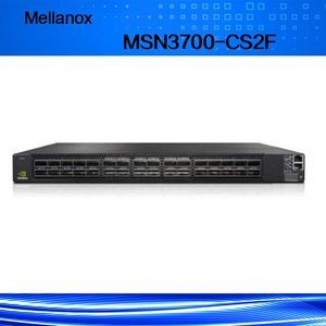 32 ports Qsfp28 Mellanox Switch MSN3700-CS2f avec 2 alimentations en courant alternatif et processeur X86 en profondeur standard 43,6*433,2*590,6 mm