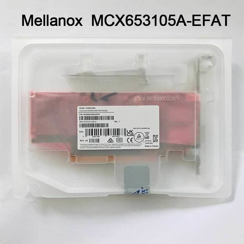 adaptateur de la carte réseau ConnectX-6 VPI de 100g MCX653105A-EFAT Mellanox pour le serveur