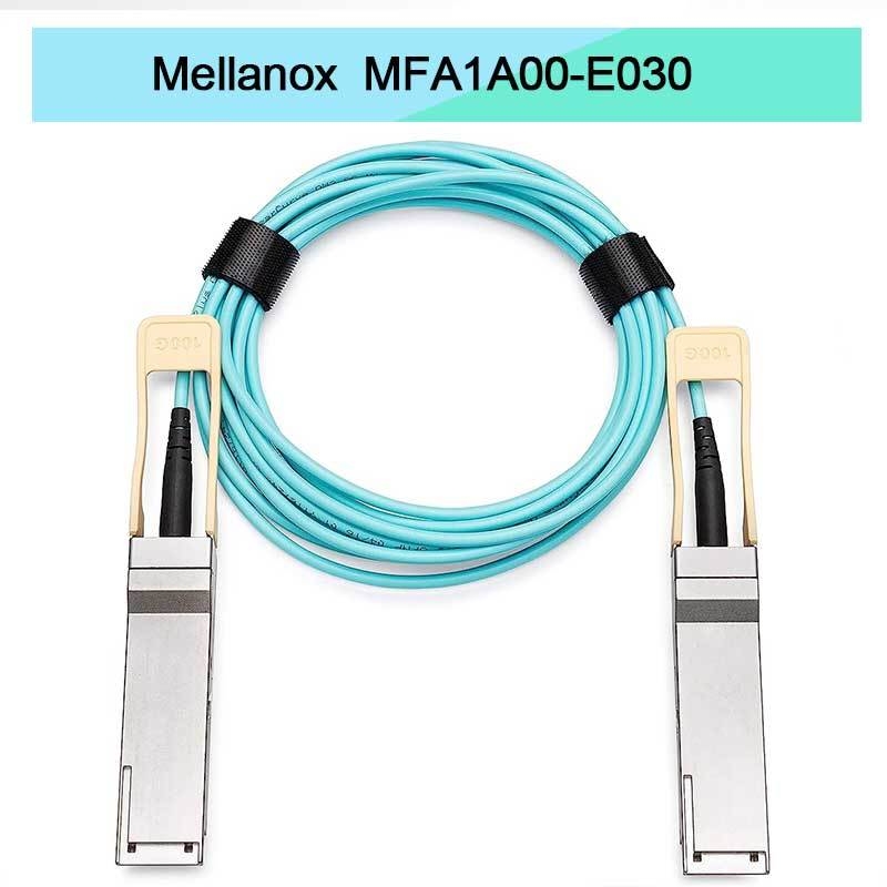 Câble AOC QSFP Mellanox MFA1A00-E030 IB EDR jusqu'à 100Gb/s basé sur VCSEL