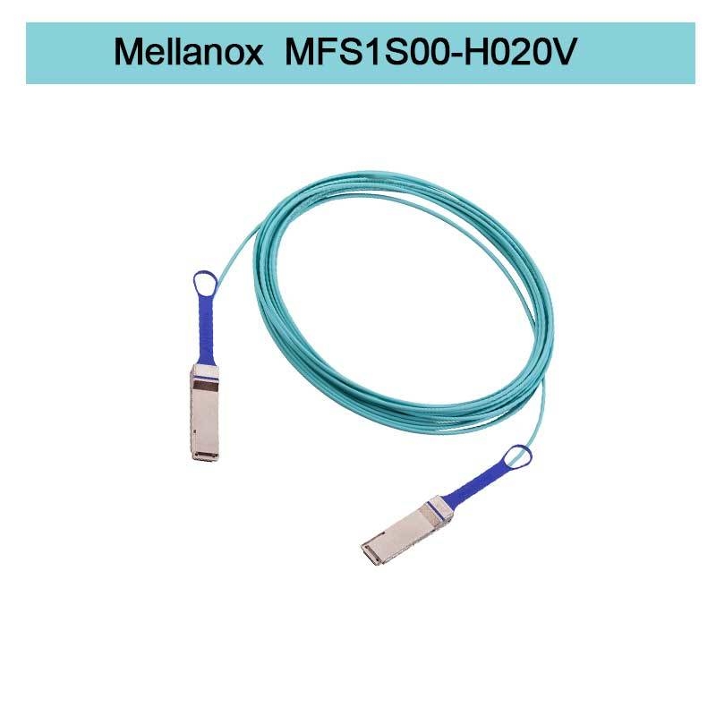 MFS1S00-H020V(980-9I45T-00H020) Câble AOC Mellanox Ethernet 200GbE QSFP56 Câble optique actif câbles Infiniband