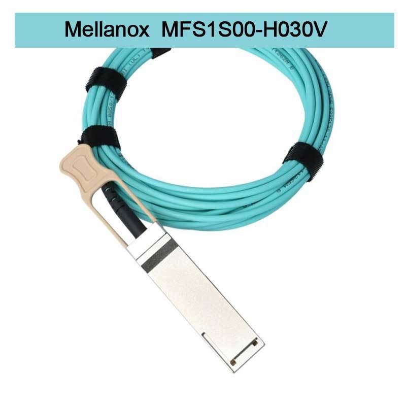 MFS1S00-H030V ((980-9I440-00H030) câble réseau Aoc IB HDR jusqu'à 200 Gb/s QSFP56 30m 200 Gbbase-AOC QSFP56 à QSFP56