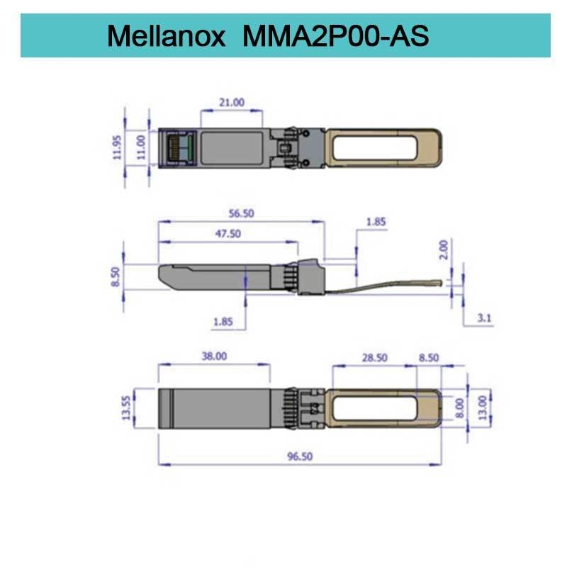 SR que l'on peut brancher jusqu'à 100m du module MMA2P00-AS 25GbE LC-LC d'émetteur-récepteur de Mellanox SFP