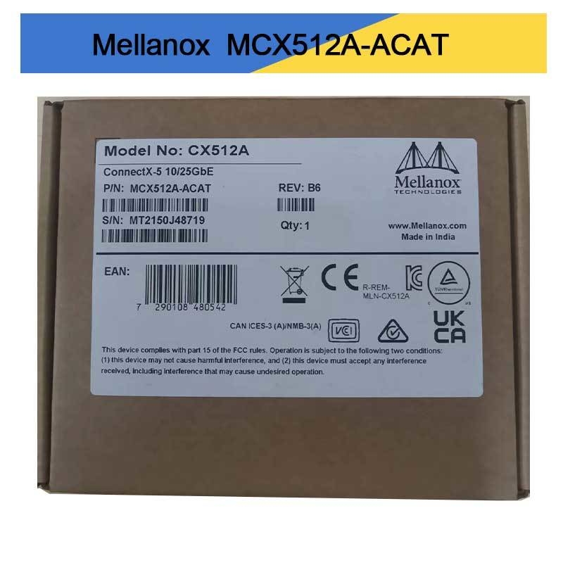 MCX512A-ACAT Mellanox ConnectX-5 EN Carte d'interface réseau 10/25GbE à double port SFP28