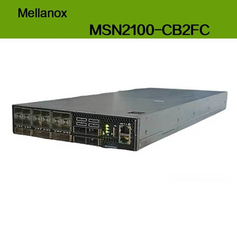 MSN2100-CB2FC Nvidia Spectrum 100gbe 1u Commutateur 1g Vitesse maximale Cumulus Linux 16 Qsfp28 Ports 2 AC Psus X86 2 cœurs courte profondeur P2c Airflow