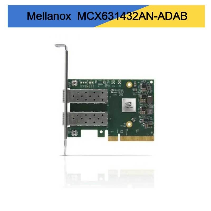 Carte adaptateur Nvidia MCX631432AN-ADAB ConnectX-6 Lx En, 25GbE OCP3.0, avec gestion hôte, double port SFP28, PCIe 4.0 x8, sans crypto, support à vis (languette de traction)