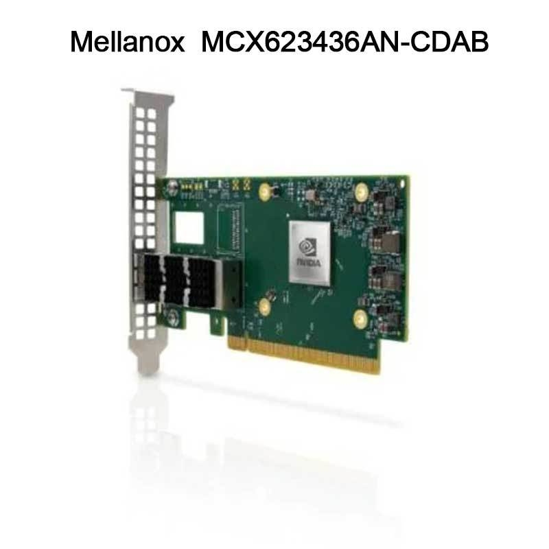 Nvidia MCX623436an-Cdab Connectx-6 Dx En carte d'adaptateur, 100 Gb, Ocp3.0, avec gestion d'hôte, double port Qsfp56, Pcie 4.0 X16, sans cryptographie, vis à pouce (Pull Tab)