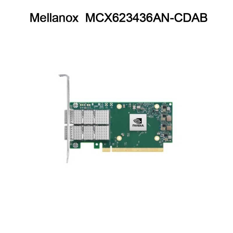 Nvidia MCX623436an-Cdab Connectx-6 Dx En carte d'adaptateur, 100 Gb, Ocp3.0, avec gestion d'hôte, double port Qsfp56, Pcie 4.0 X16, sans cryptographie, vis à pouce (Pull Tab)