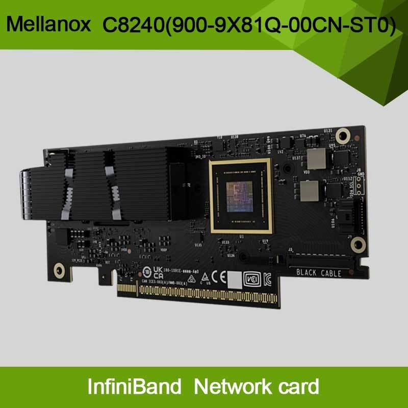 Nvidia Connectx-8 Supernic à double port Qsfp112infiniband: Ndr Ib (par défaut) Ethernet: 400gbe C8240 900-9X81q-00cn-St0