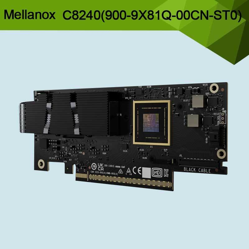Nvidia Connectx-8 Supernic à double port Qsfp112infiniband: Ndr Ib (par défaut) Ethernet: 400gbe C8240 900-9X81q-00cn-St0