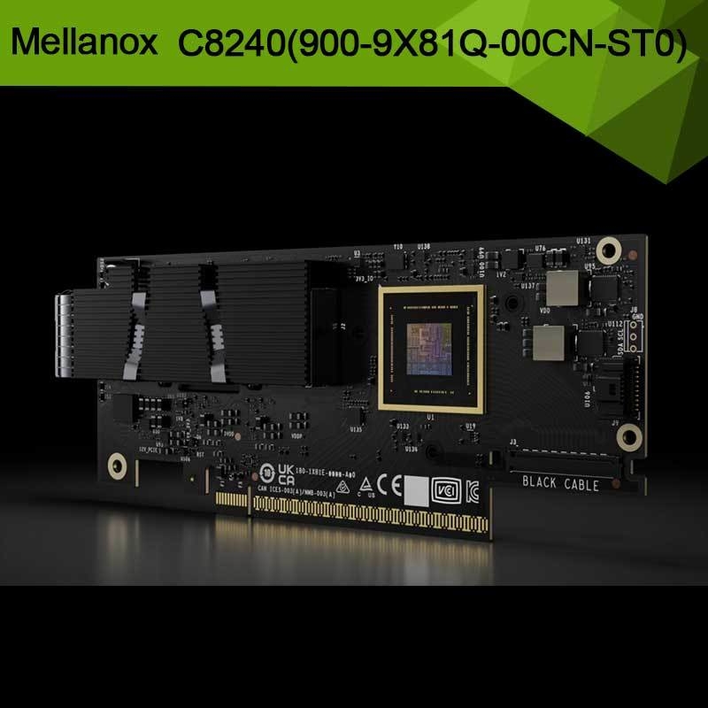 Nvidia Connectx-8 Supernic à double port Qsfp112infiniband: Ndr Ib (par défaut) Ethernet: 400gbe C8240 900-9X81q-00cn-St0
