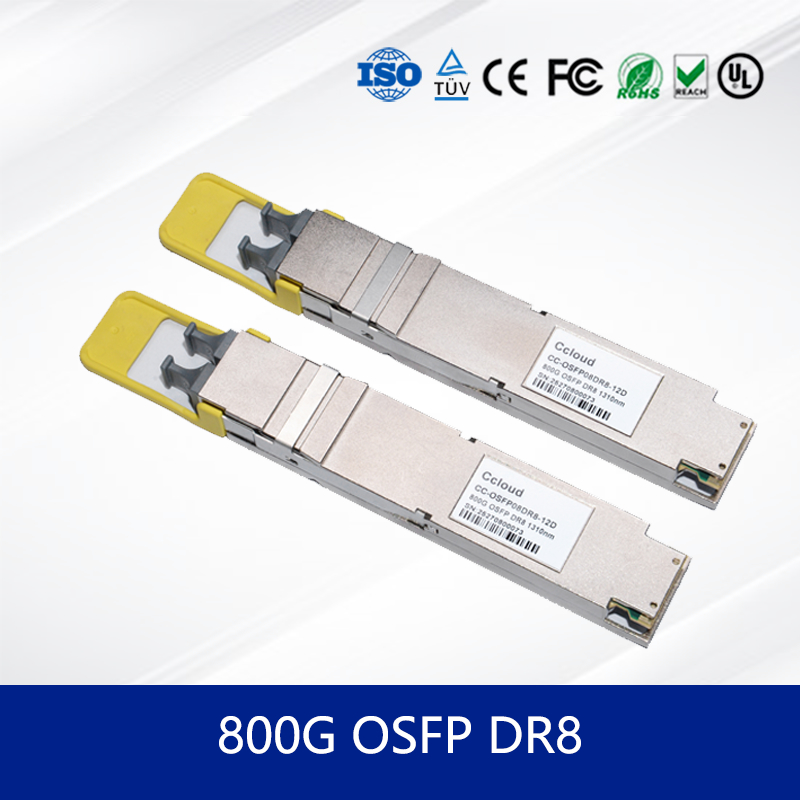 Module émetteur-récepteur optique fiable 800G OSFP DR8 pour la transmission de données haute performance