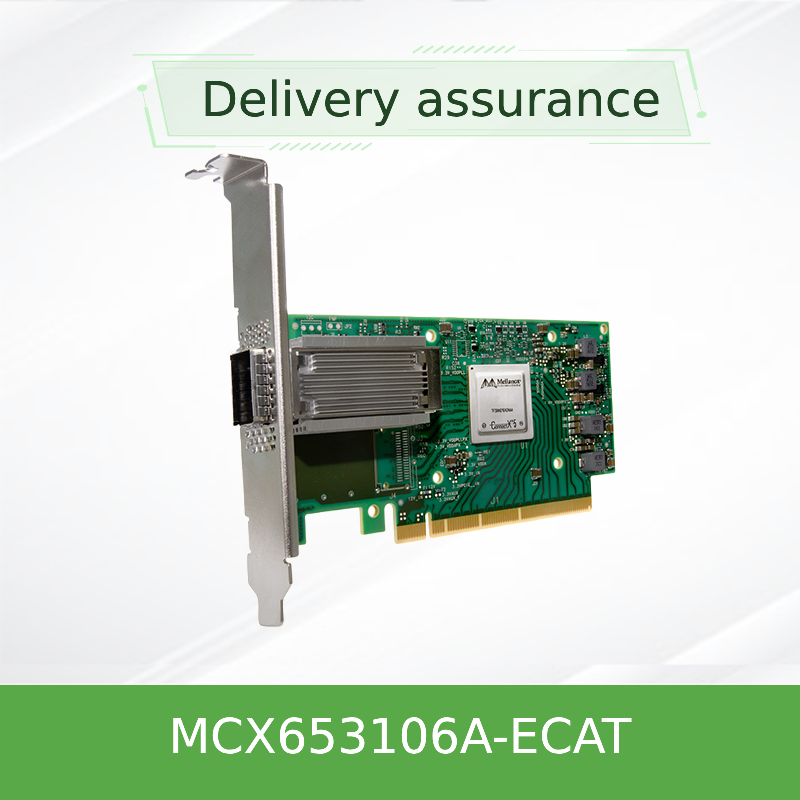 L'adaptateur Ethernet QSFP56 à double port MCX653106A-ECAT connecté X-6 100 Gb/S