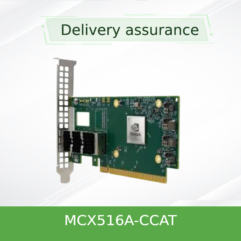 100GbE NIC Mellanox Network Card MCX516A-CCAT QSFP28 à double accès PCIe3.0x16