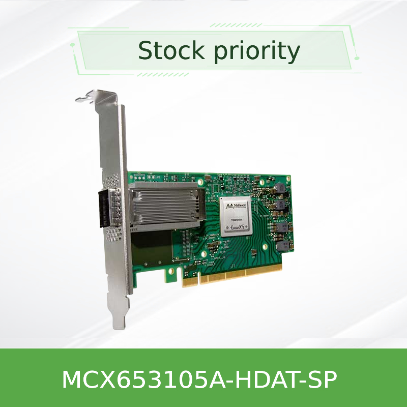 Mellanox ConnectX-6 MCX653105A-HDAT-SP VPI Carte adaptateur InfiniBand et Ethernet simple port HDR 200Gb/s, PCIe 3.0/4.0 x16