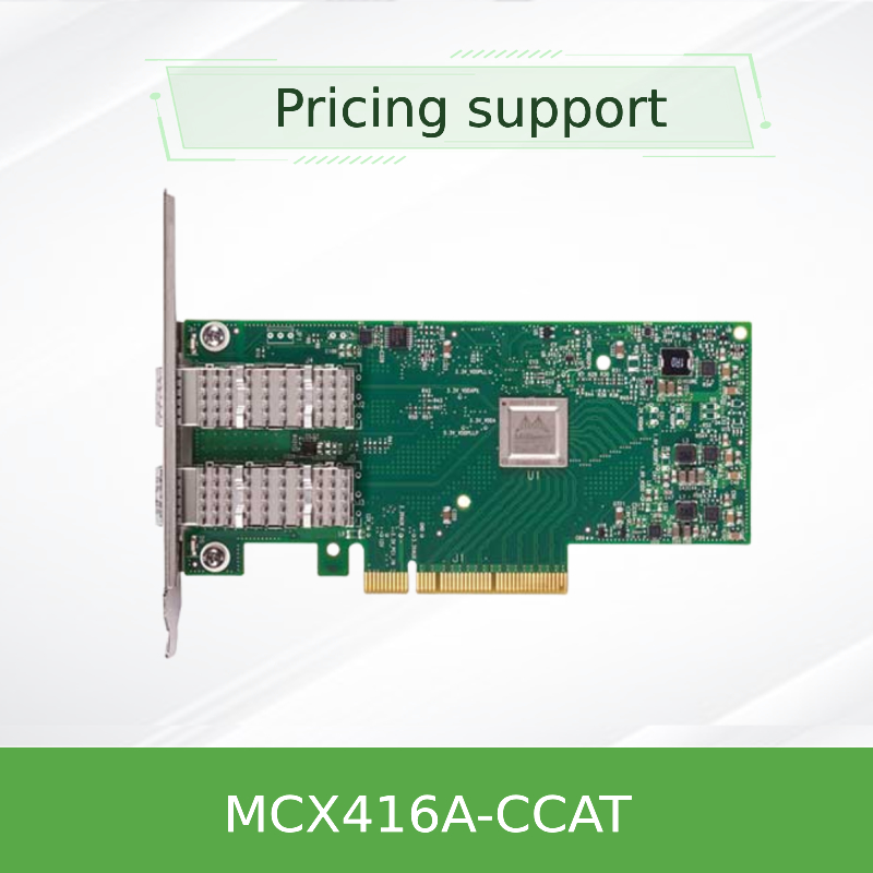 Ethernet Mellanox Nic Cards MCX416A-CCAT 100GbE QSFP28 d'en de PCIe3.0 X16 ConnectX-4