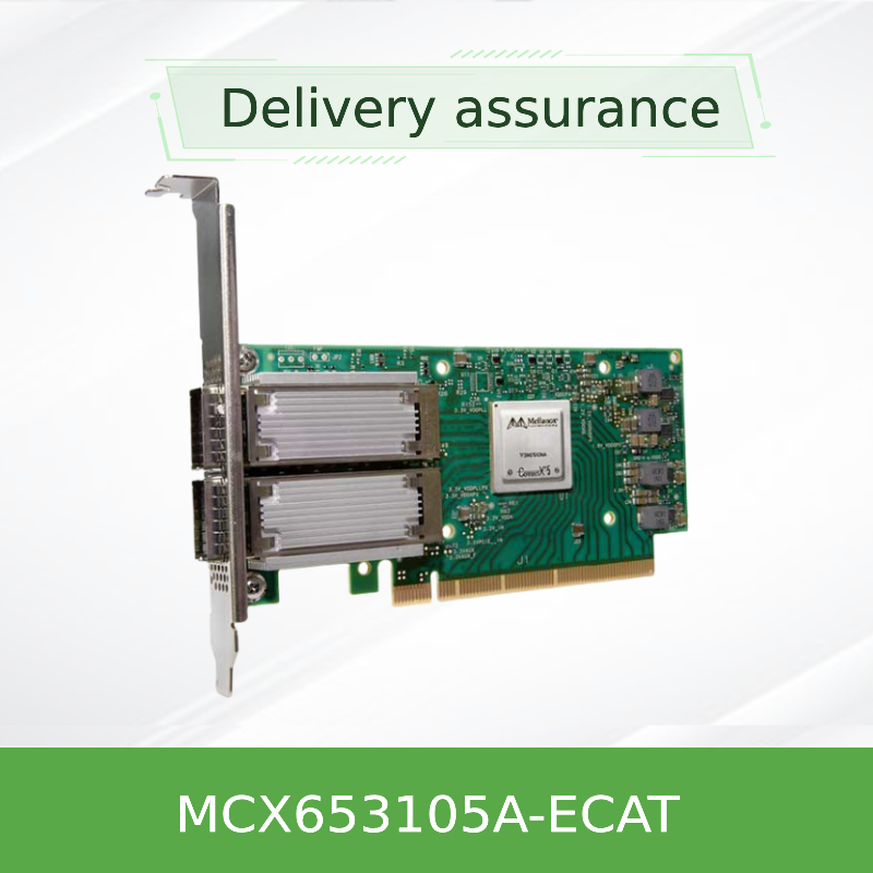 ConnectX 6 Adaptateur à double port Carte Mellanox prenant en charge 100 Gb/s MCX653105A-ECAT