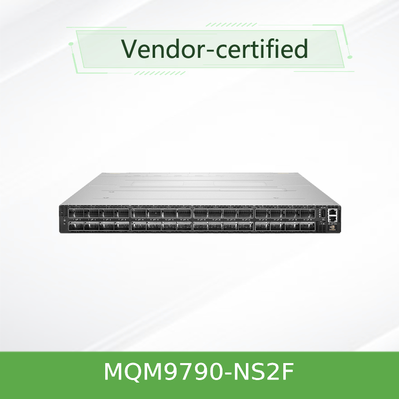 MQM9790-NS2F(920-9B210-00FN-0D0) Commutateur réseau InfiniBand Mellanox 64 ports 400Gb/S 32 ports OSFP non gérés
