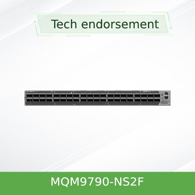 MQM9790-NS2F(920-9B210-00FN-0D0) Commutateur réseau Mellanox P2C Flux d'air 64 ports NDR 32 ports OSFP Non géré
