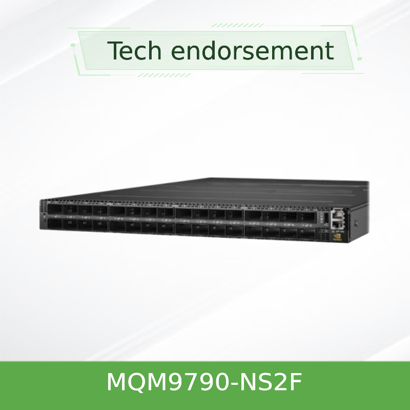 Commutateur réseau Mellanox MQM9790-NS2F (920-9B210-00FN-0D0) Quantum-2 NDR 64 ports X 400Gb/s 32 cages OSFP Non géré Alimentation vers connecteur P2C
