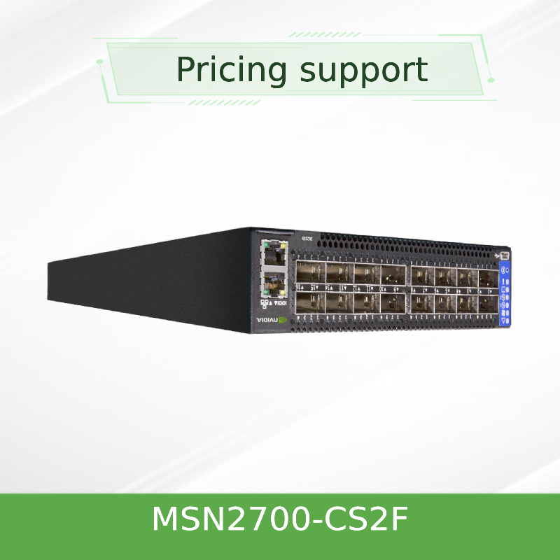 Le spectre de commutateur de réseau de MSN2700-CS2F Mellanox a basé le commutateur ouvert d'Ethernet de 25GbE/100GbE 1U