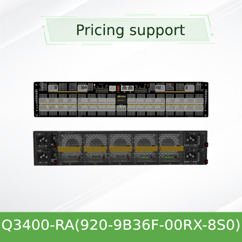 Commutateur Infiniband XDR basé sur Quantum-3 Q3400-RA 920-9B36F-00RX-8S0 4U 144 ports XDR sur 72 cages OSFP 8 alimentations
