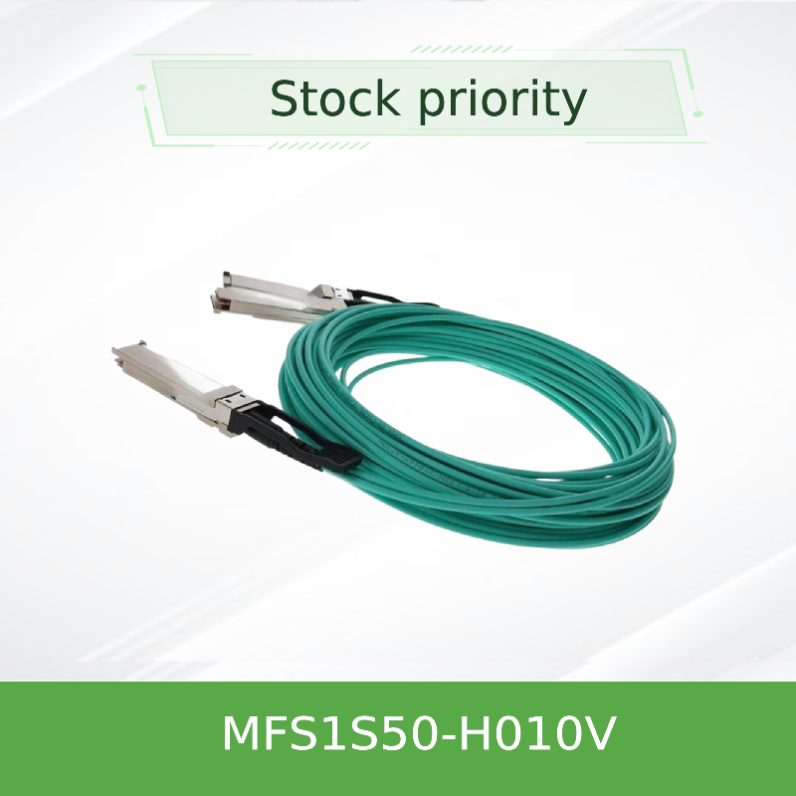 MFS1S50-H010V 200GbE au câble optique actif InfiniBand de la fibre 2x100GbE câble le câble de Mellanox AOC