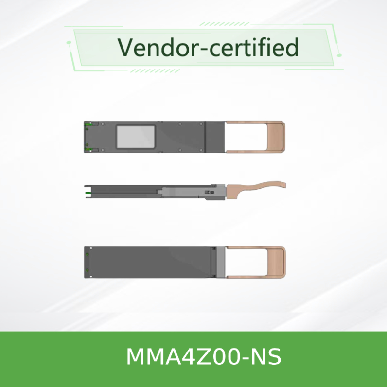 Port OSFP 2x400Gb/S SR8 à plusieurs modes de fonctionnement 50m de jumeau de l'émetteur-récepteur 800Gb/S de MMA4Z00-NS Mellanox