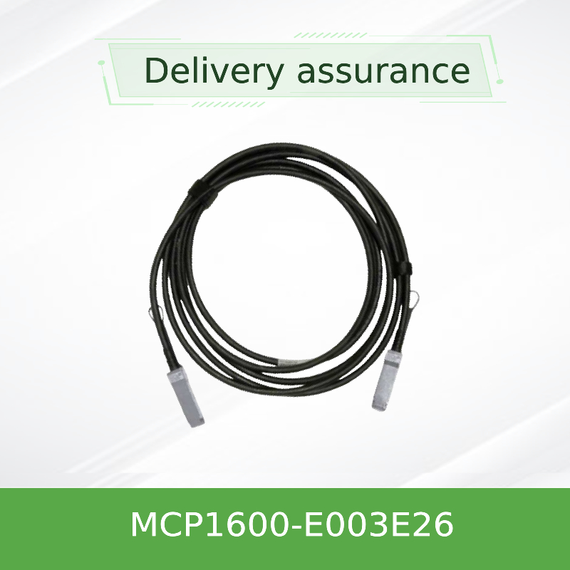 Câble cuivre direct de l'attache MCP1600-E003E26 InfiniBand EDR jusqu'à 100Gb/S QSFP28 3m 26AWG noir