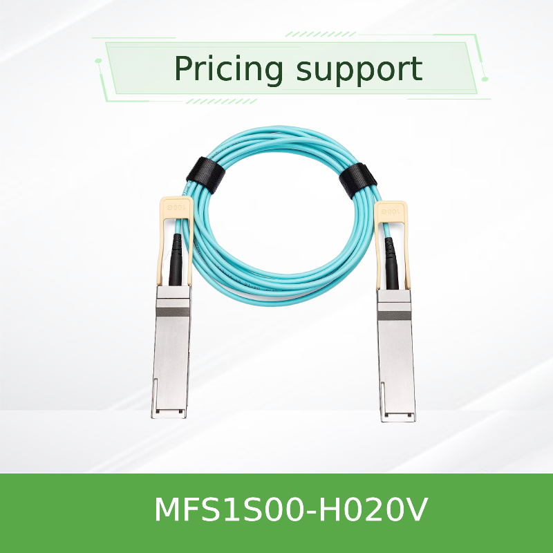 MFS1S00-H020V(980-9I45T-00H020) Câble AOC Mellanox Ethernet 200GbE QSFP56 Câble optique actif câbles Infiniband