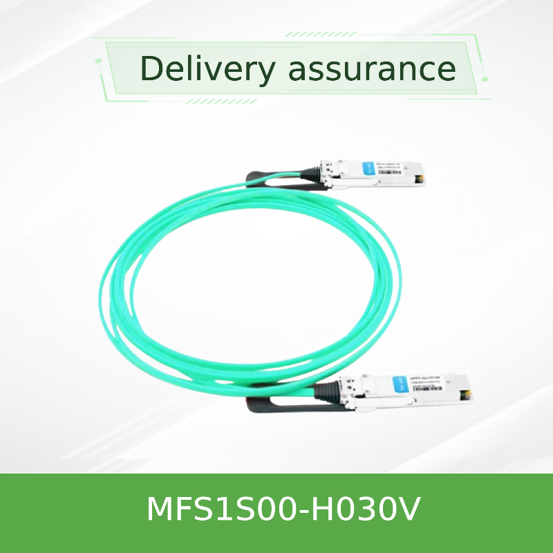 Le réseau câblé d'Aoc de mellanox de MFS1S00-H030V IB 200G câblent latence QSFP56 à grande vitesse de 30M la basse