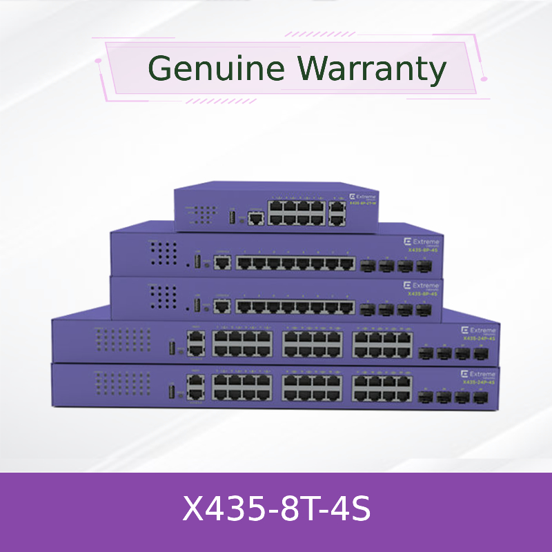 Commutateur réseau hautes performances Extreme X435-8t-4s Series pour une connectivité transparente