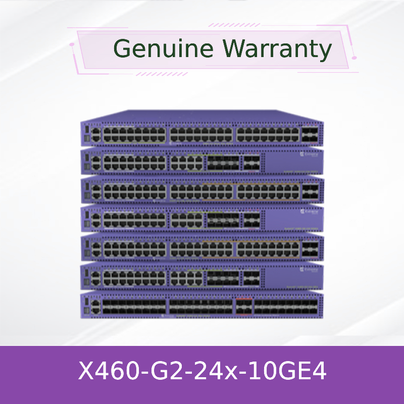 Commutateur AVB Extreme Networks Summit X460-G2-24x-10GE4-Base empilable hautes performances, neuf et original