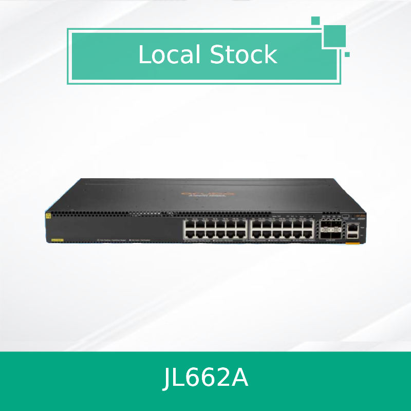 Hpe Aruba Networking Cx 6300m 24 ports 1gbe de classe 4 Poe et commutateur SFP56 à 4 ports (JL662A)