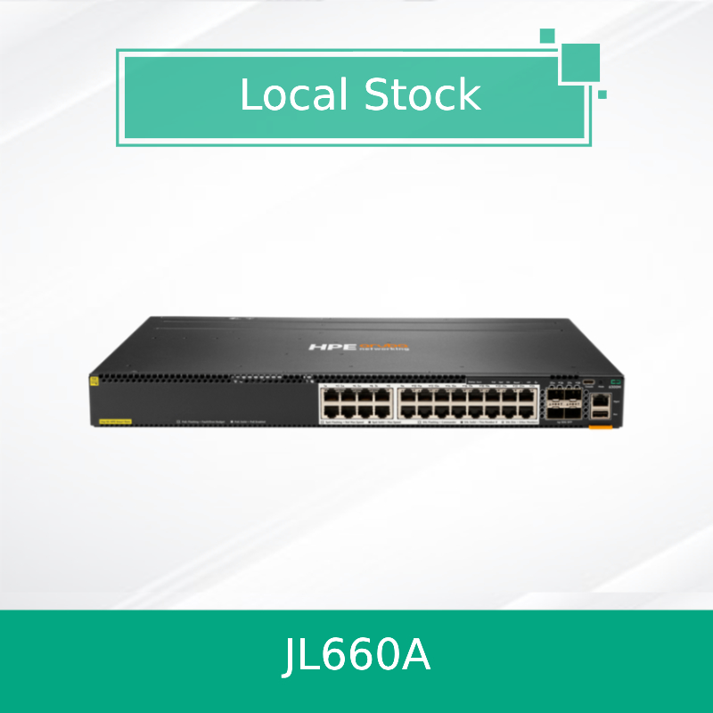 Commutateur Hpe Aruba Networking Cx 6300m 24 Smart Rate Poe Hpe et 4 SFP56 (JL660A)