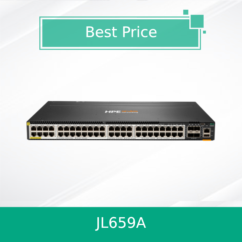 Commutateur Hpe Aruba Networking Cx 6300m 48 ports Hpe Smart Rate 1/2.5/5Gbe PoE et 4 ports SFP56 (JL659A)