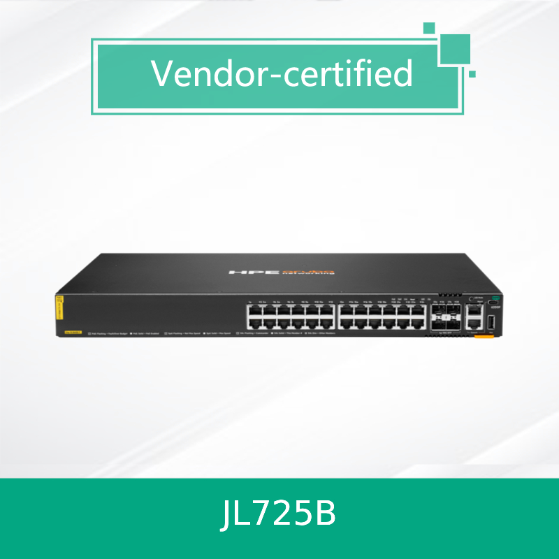 Produits 100% authentiques Hpe Aruba Networking Cx 6200f 24G Class-4 Poe 4SFP+ 370W Switch (JL725B)