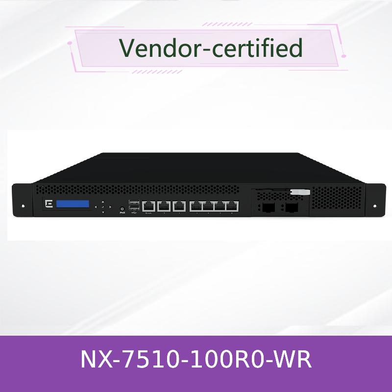 Points d'accès sans fil extrêmes NX - 7510-100R0 - commande à semi-conducteur sans fil du dispositif 16GB RAM 64GB de gestion du réseau de WR