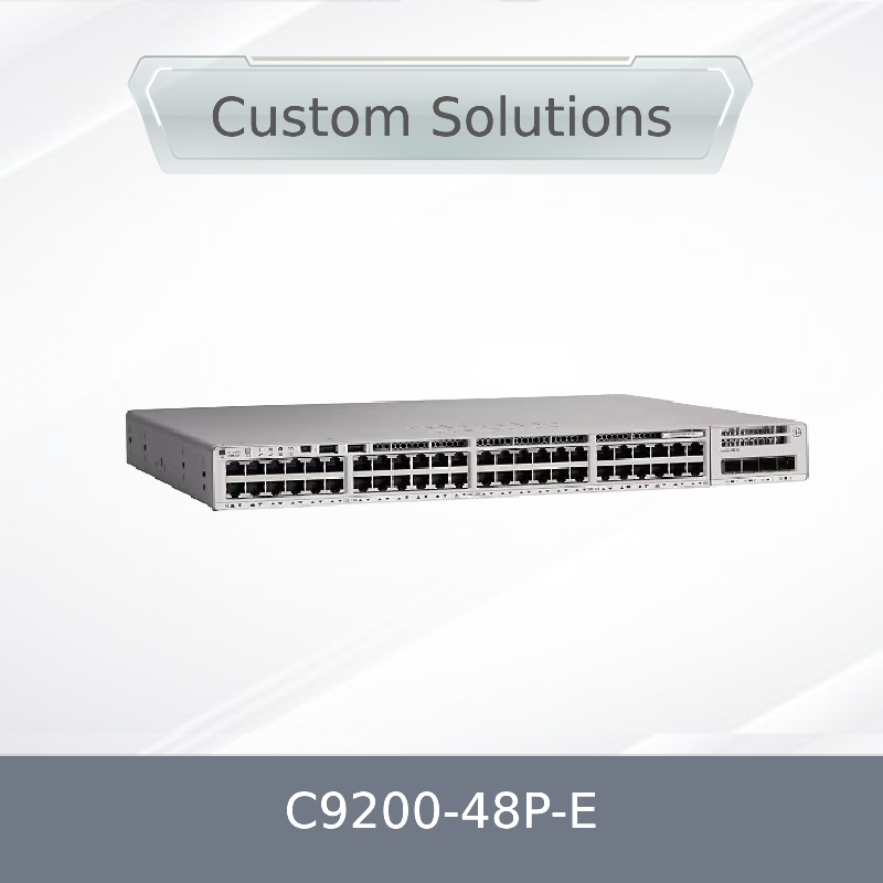 C9200-48p-E Commutateur réseau 48 ports RJ45 1G PoE+ avec 48 ports PoE+ Network Essentials avec 1 alimentation CA