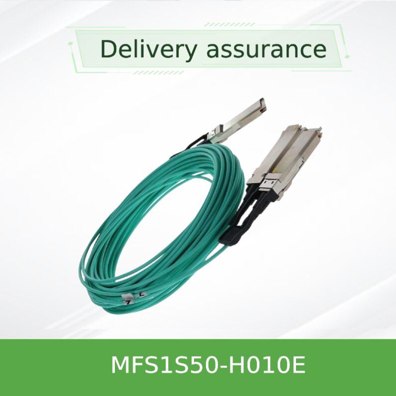 Câble répartiteur optique actif NVIDIA Mellanox MFS1S50-H010E 200 Gb/s vers 2x100 Gb/s QSFP56 AOC 10m