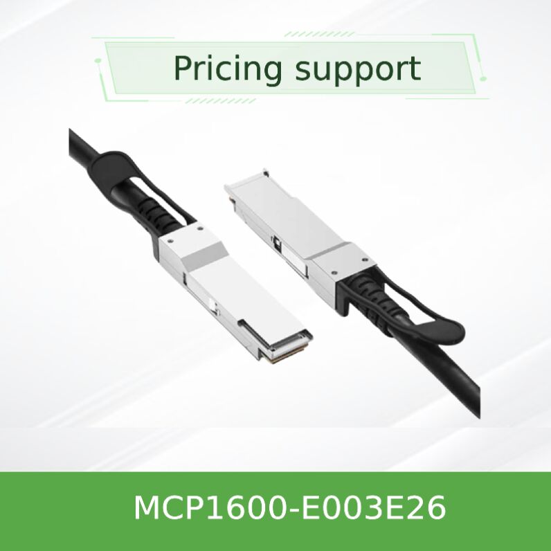 Câble cuivre passif Mellanox MCP1600-E003E26 100 Gb/s QSFP28 à connexion directe – 3 m, EDR InfiniBand, faible latence, consommation d'énergie quasi nulle pour l'interconnexion de centres de données