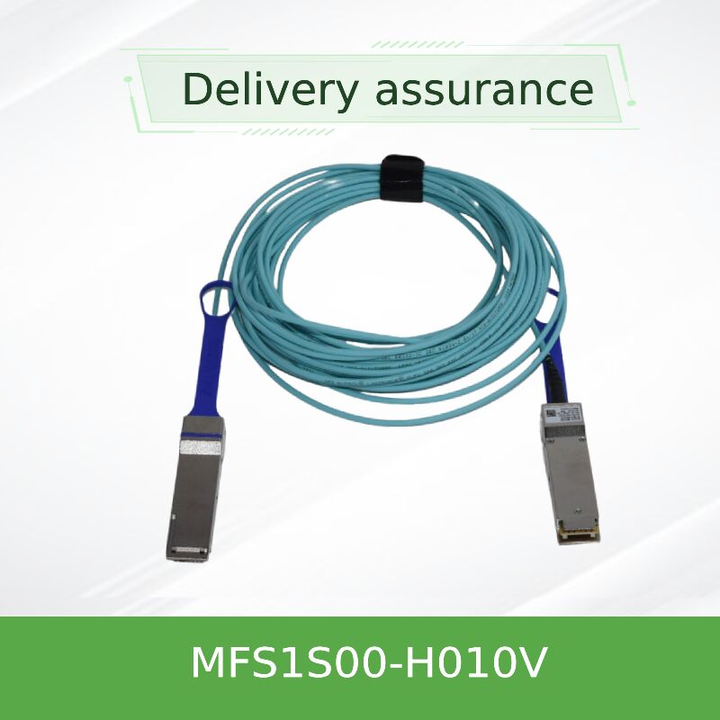 Câble optique actif NVIDIA Mellanox MFS1S00-H010V 200 Gb/s QSFP56 – 10 m MMF AOC pour InfiniBand HDR et 200 GbE