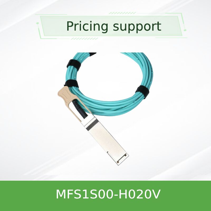 NVIDIA Mellanox MFS1S00-H020V 200Gb/s QSFP56 câble optique actif   20m MMF AOC pour InfiniBand HDR et 200GbE