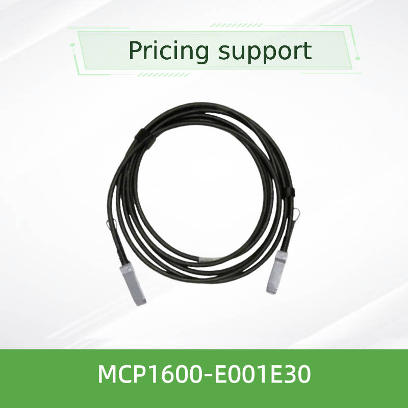 Le câble DAC passif QSFP28 de Mellanox MCP1600-E001E30 à 100 Gb/s est équipé d'un câble DAC passif de 1m, 30 AWG, EDR InfiniBand